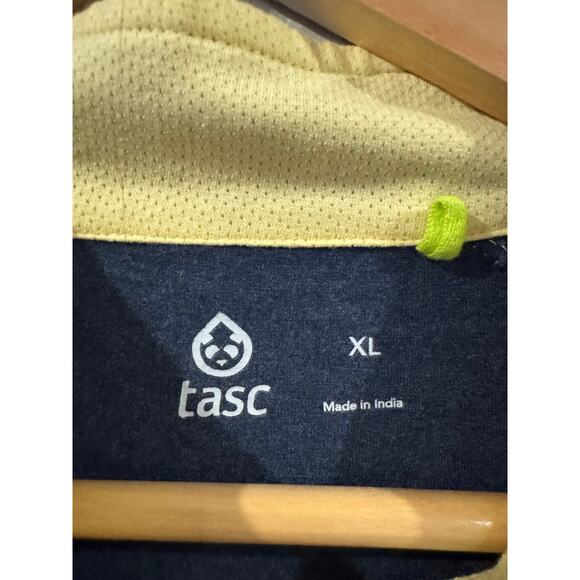 TASC Performance Organic Cotton  Blue 1/4 Zip Pullover XL - Picture 2 of 3